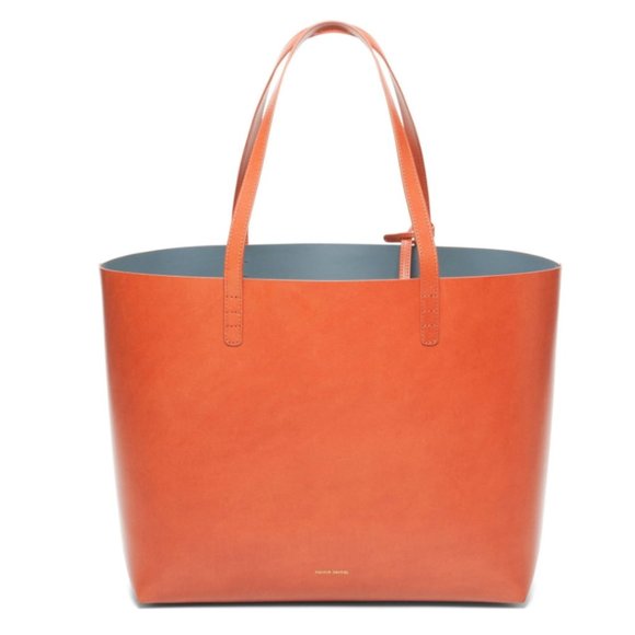 Mansur Gavriel Handbags - Mansur Gavriel Large Tote Cammello/Royal blue